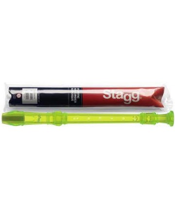 Stagg Plastic Recorder - Clear Green