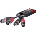 Stagg 2ft. Twin cable - m....